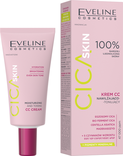 Eveline Cica Skin Moisturizing and Toning CC Cream 30ml
