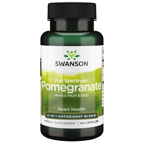 Swanson Full Spectrum Pomegranate 500mg From Fruit and Seed 60 Capsules