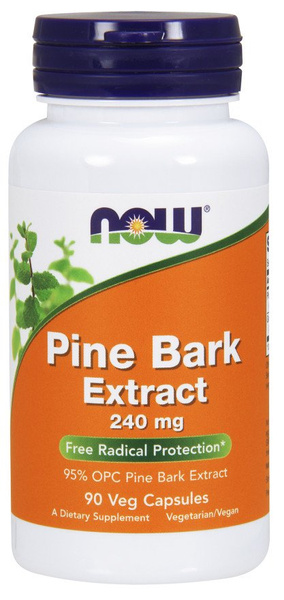 Now Foods Pine Bark Extract 240mg 90 Vcapsules
