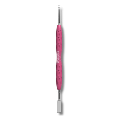 Staleks Pro UNIQ 11 Type 1 Gummy Double‑Sided Manicure Pusher With Silicone Handle 1pc