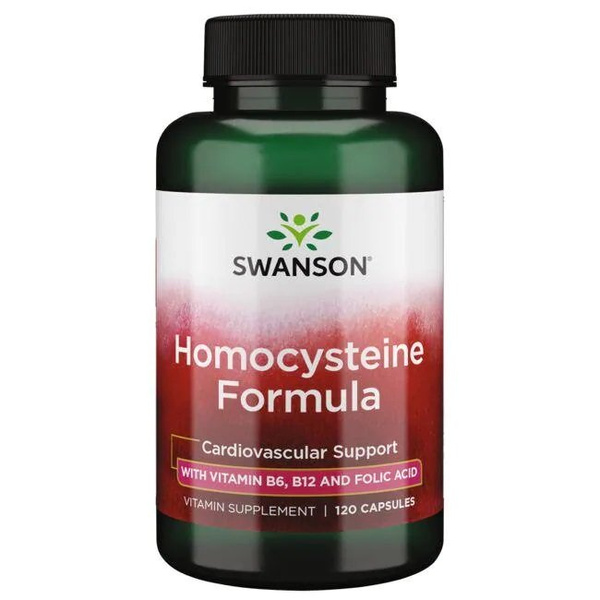 Swanson Homocysteine Formula for Circulatory System Support 120 Capsules