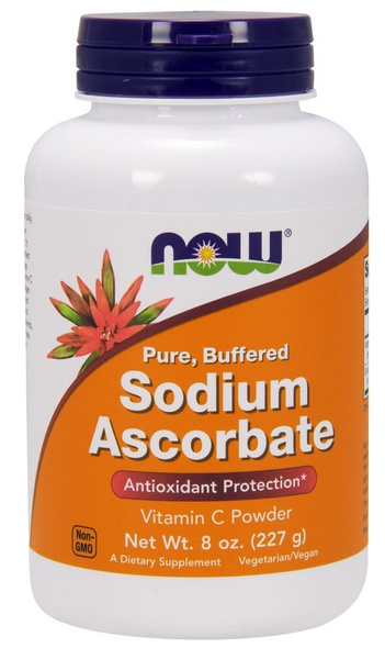 Now Foods Sodium Ascorbate Powder Buffered Supports Immune System 227g