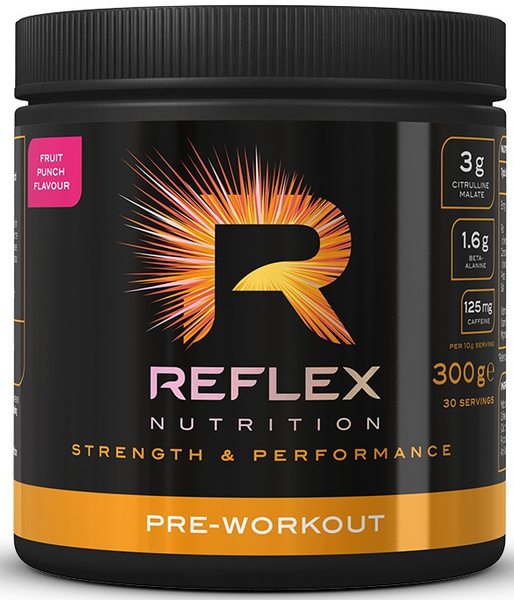 Reflex Nutrition Pre-Workout, Fruit Punch - 300g