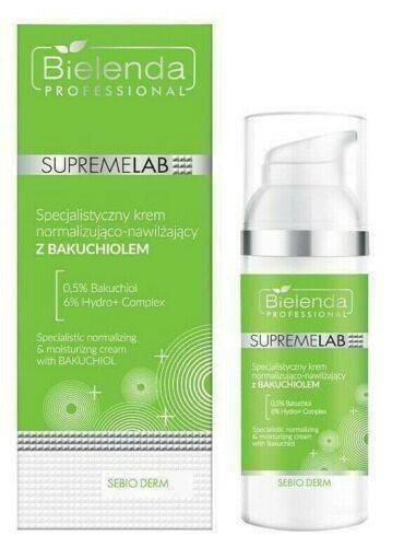 Bielenda Professional Supremelab Sebio Derm Specialistic Normalizinig and Moisturizing Face Cream with Bakuchiol 50ml