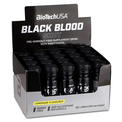 BioTechUSA Black Blood Shot Black Series Pre-Workout Shot For Extra Motivation 20 x 60ml