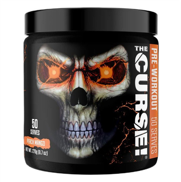 JNX Sports The Curse! Pre-Workout Powder for Energy and Focus Peach Mango 275g