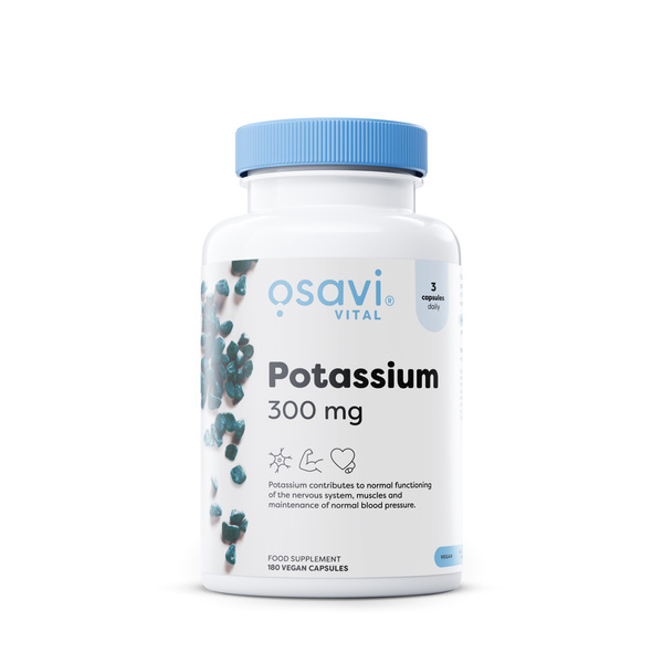 Osavi Potassium 300mg potassium citrate 180 vegan caps