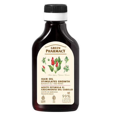 Green Pharmacy Burdock Oil with Red Pepper Stimulating Hair Growth 100ml