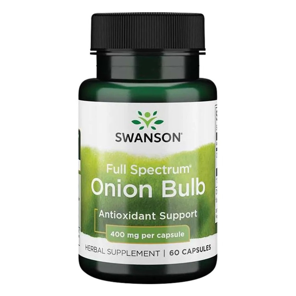 Swanson Full Spectrum Onion Bulb 400mg for General Wellness Support 60 Capsules