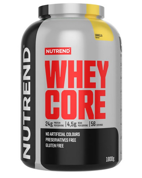 Nutrend Whey Core Vanilla Whey Protein for Muscle Growth and Maintenance 1800g