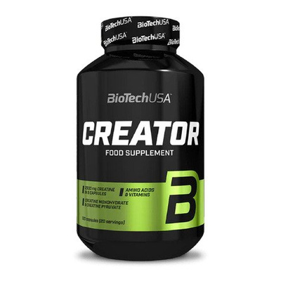 BioTechUSA Creator Caffeine-Free Creatine Complex for Strength 120 Capsules