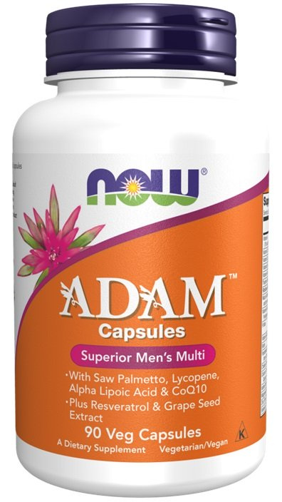 Now Foods ADAM Multi-Vitamin Vitamins & Minerals for Men 90 Capsules