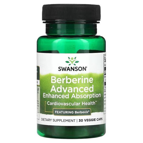 Swanson Berberine Advanced Supporting Metabolism and Heart 30 Capsules