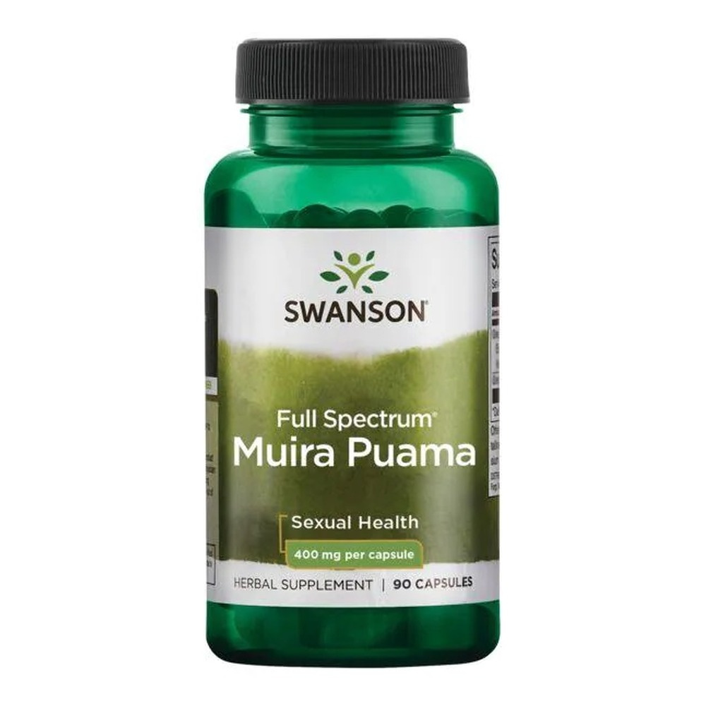 Swanson Full Spectrum Muira Puama 400mg for Vitality Support 90 Capsules