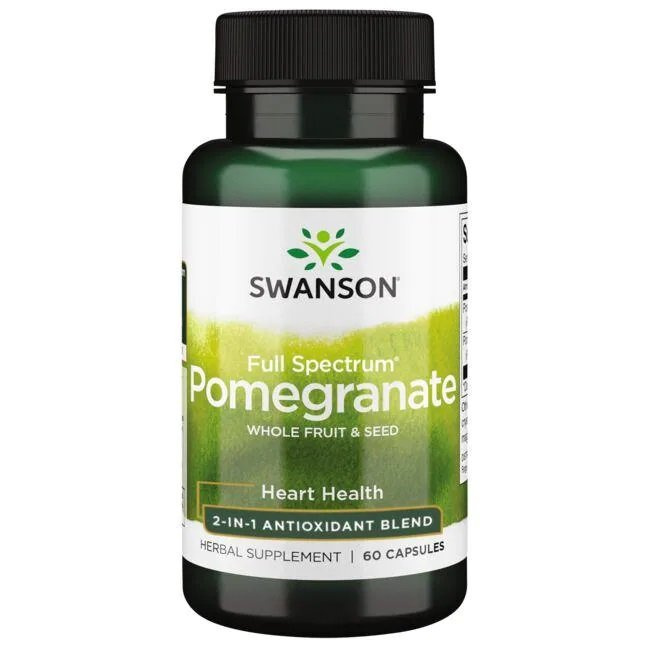 Swanson Full Spectrum Pomegranate 500mg From Fruit and Seed 60 Capsules