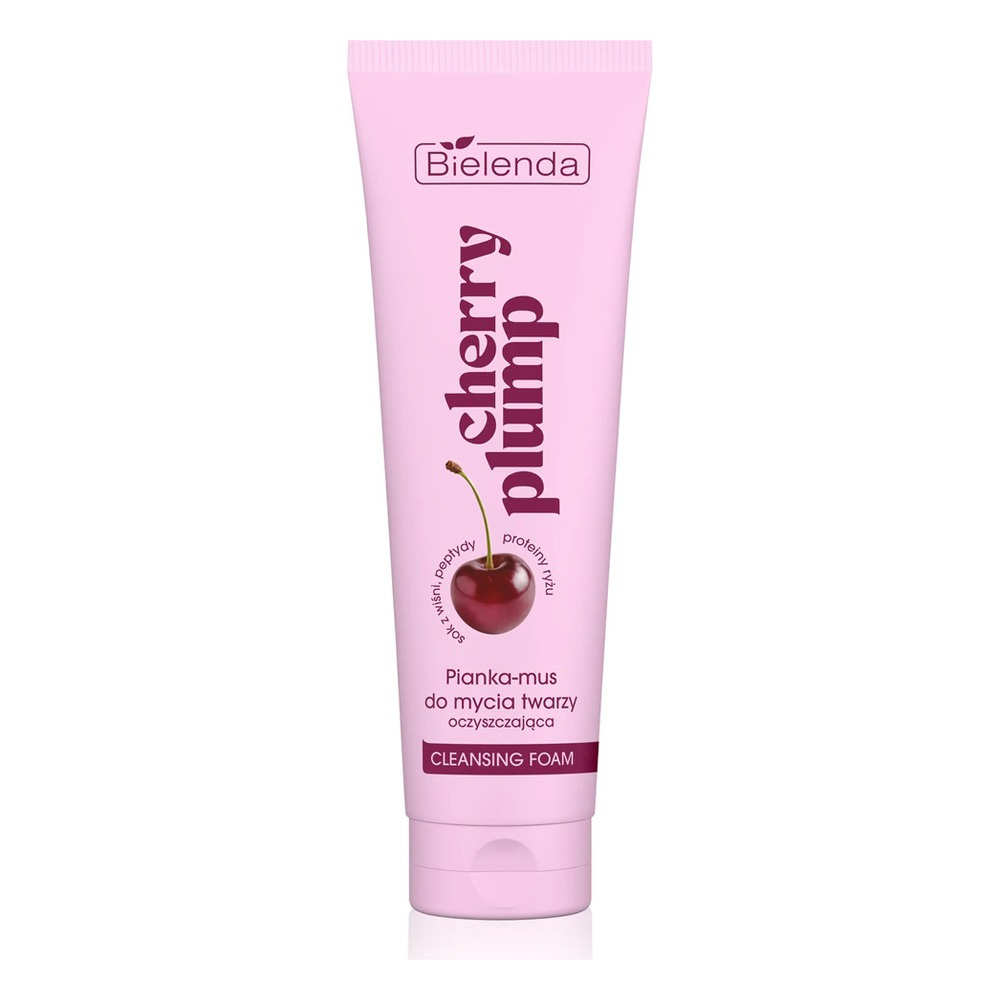 Bielenda CHERRY PLUMP, Cleansing face wash foam-mousse, 130g
