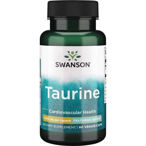 Swanson Taurine 1000mg Supporting Metabolism 60 Capsules
