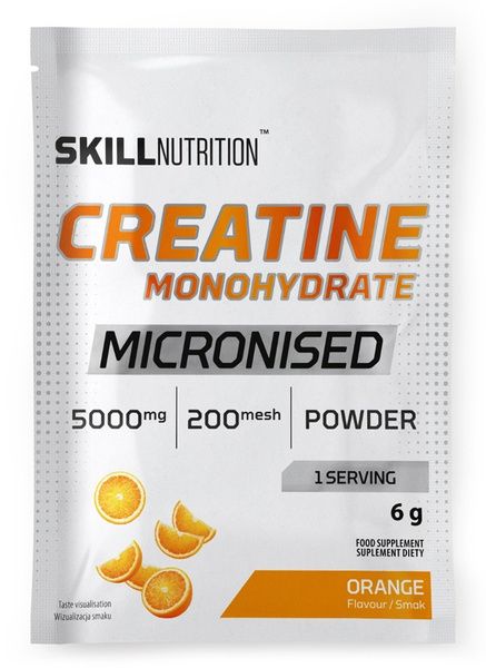 Skill Nutrition Micronised Creatine Monohydrate Orange 6g 1 serving