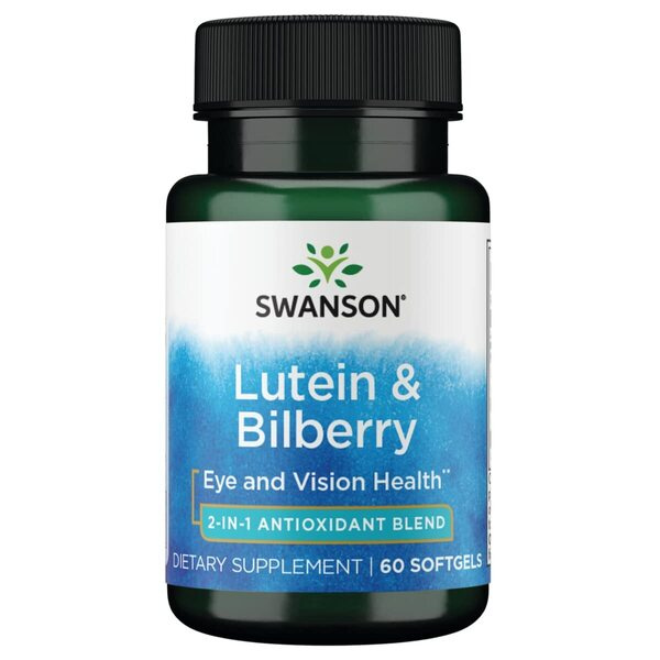 Swanson Lutein and Bilberry for Vision Health Support 60 Softgels