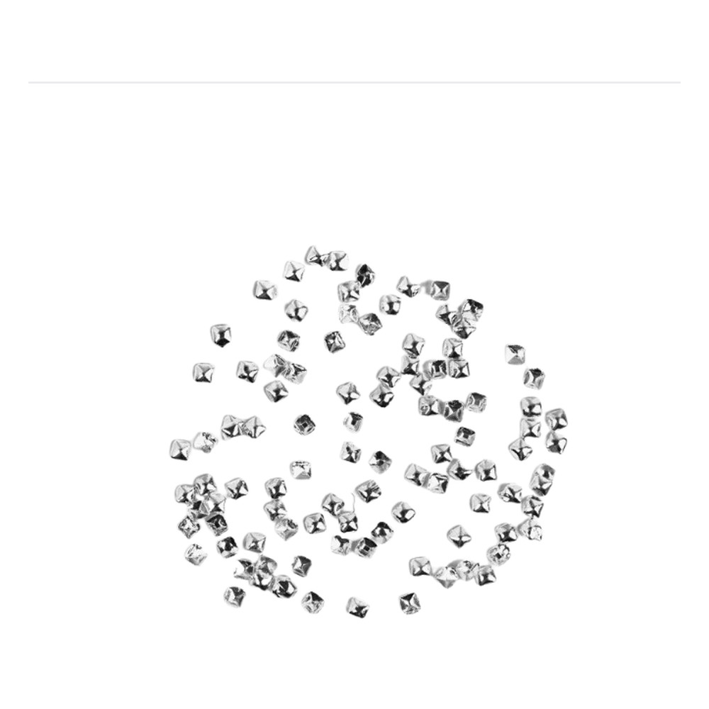Semilac Nail Decoration Silver Small Squares 100pcs