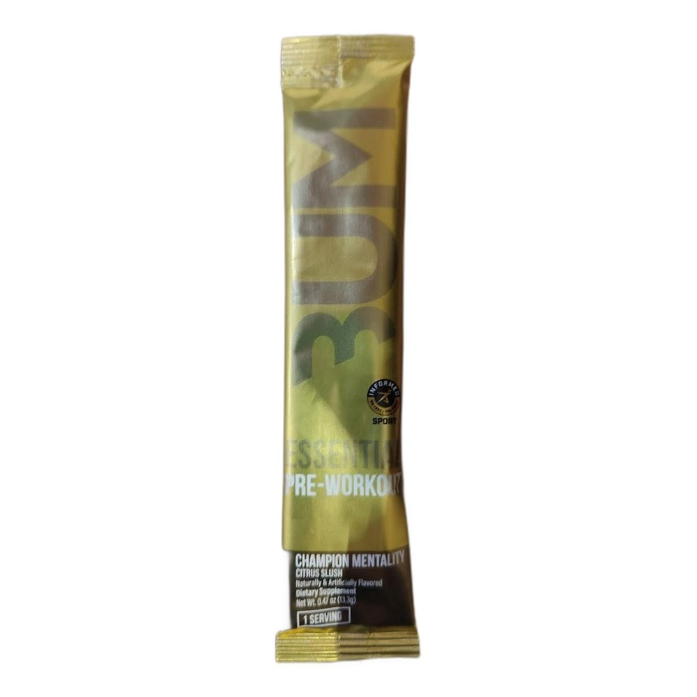 Raw Nutrition CBUM Essential Pre-Workout, Champions Mentality Citrus Slush - 13.3g (1 serving)