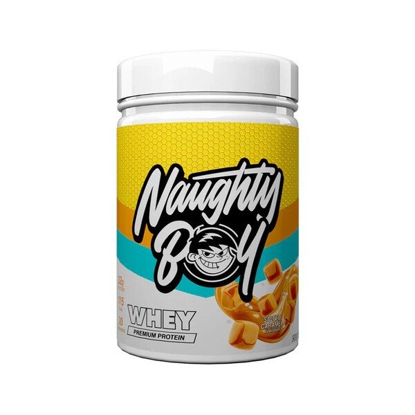 Naughty Boy Advanced Whey Protein Powder for Muscle Growth Salted Caramel 900g