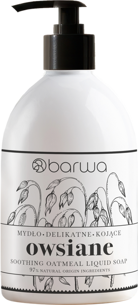 Barwa Pure Calm Soothing Oatmeal Liquid Soap for Sensitive Skin 450ml