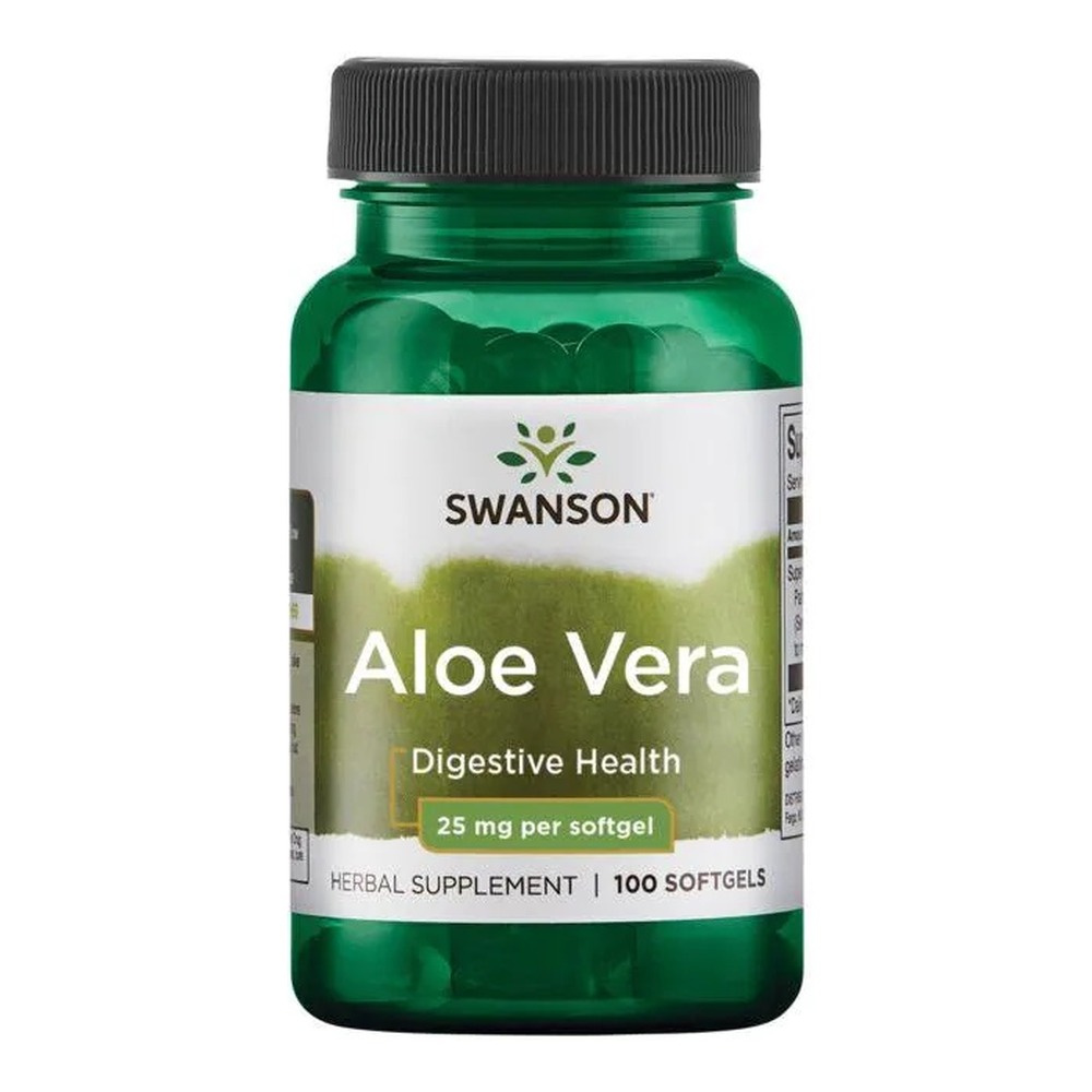 Swanson Aloe Vera 25mg for Immune & Digestive Support 100 Capsules