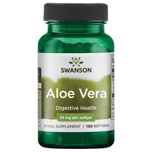 Swanson Aloe Vera 25mg for Immune & Digestive Support 100 Capsules