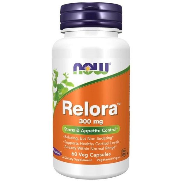 NOW Foods Relora 300mg for Stress and Cortisol Support 60 Vegetable Capsules