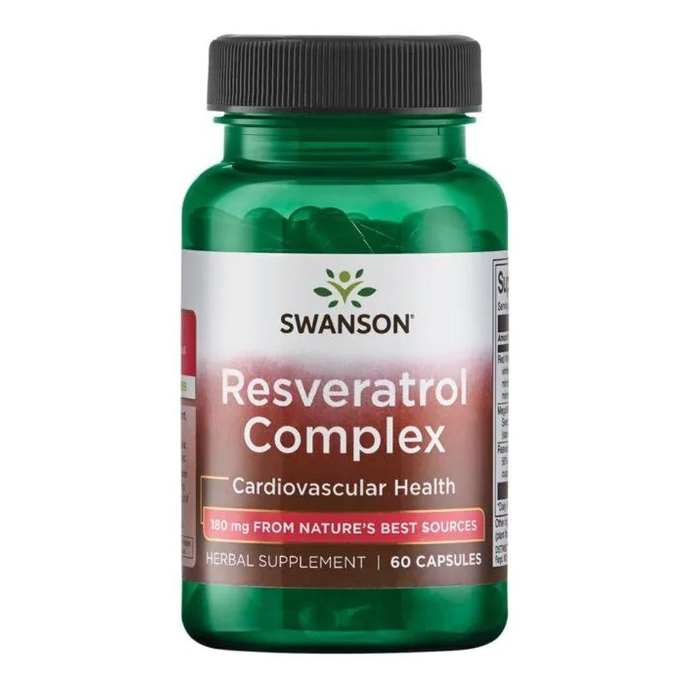 Swanson Resveratrol Complex for Circulation & Antioxidant Support 60 Capsules