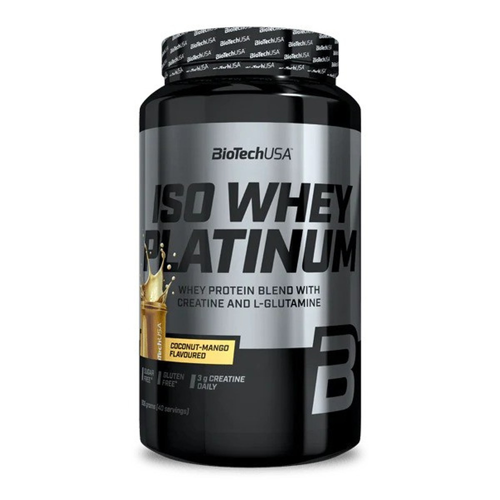 BioTechUSA Iso Whey Platinum, Coconut-Mango - 908g