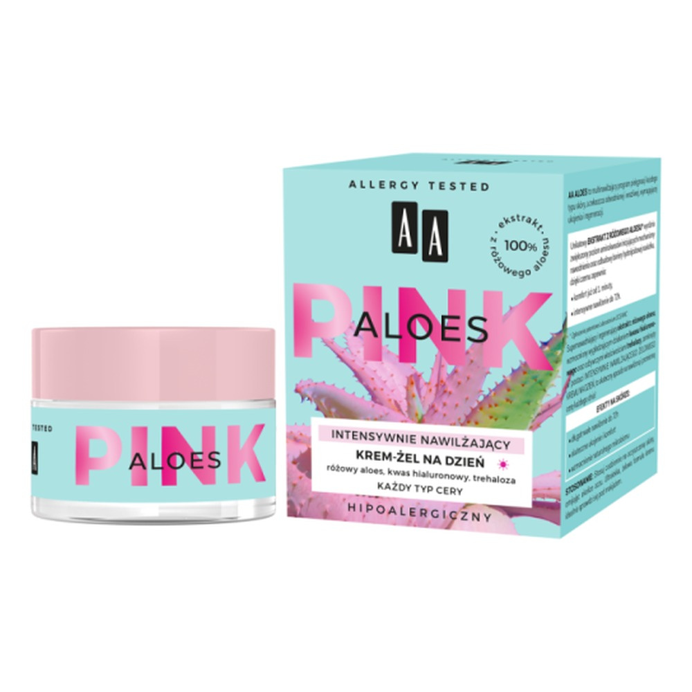 Aa Pink Aloe Vera Intensively Moisturising Gel Day Cream 50ml