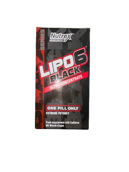 Nutrex Lipo-6 Black Ultra Concentrate Ultra Concentrated Fat Burner for Weight Reduction Support 60 Capsules