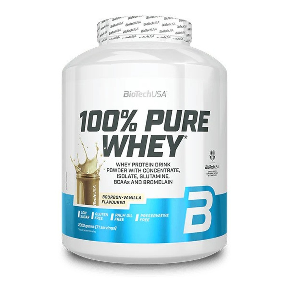 BioTechUSA 100% Pure Whey, Bourbon-Vanilla - 2000g