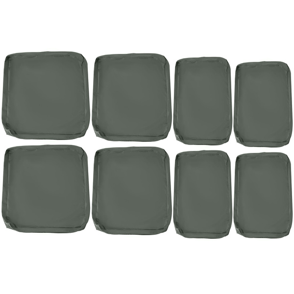 Outsunny  Replacement Cushion Cover Garden Rattan Patio Furniture Seat Cover Polyester Outdoor Deep Grey- No Cushion Included