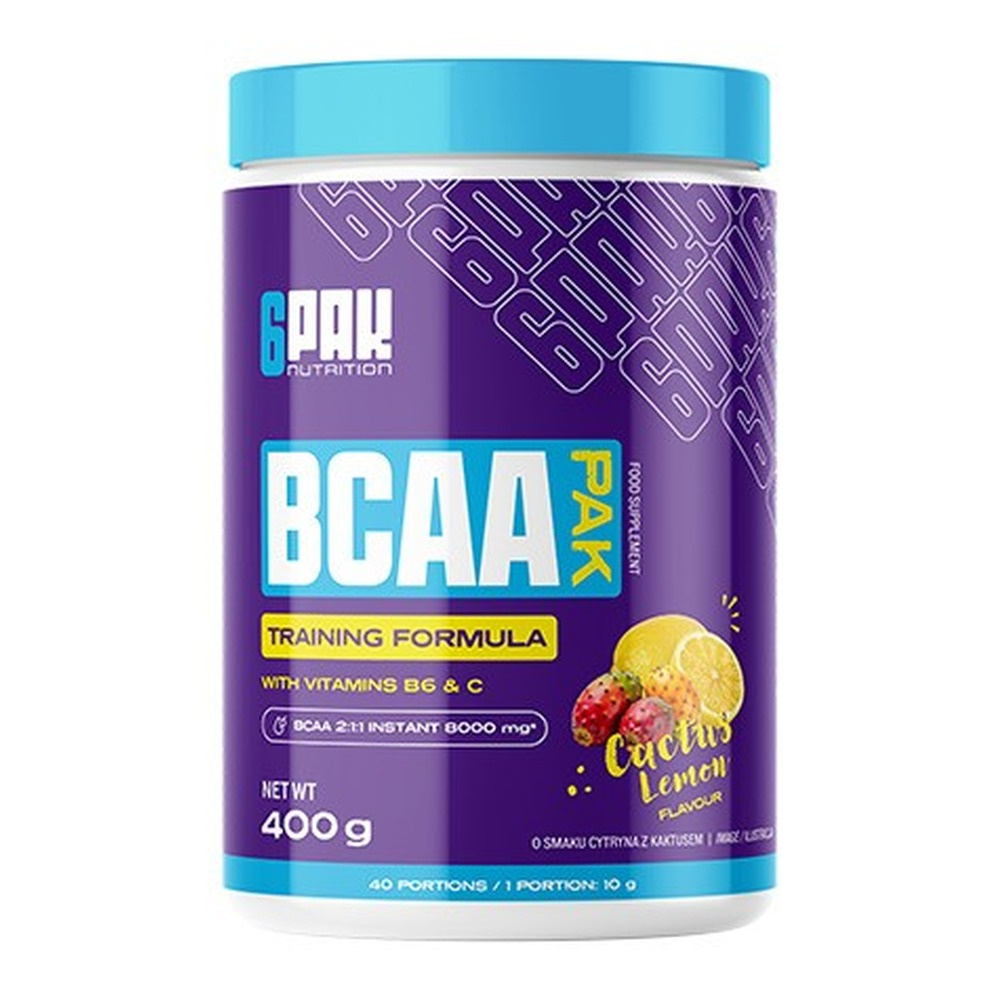 6PAK BCAA Pak, Cactus Lemon 400g