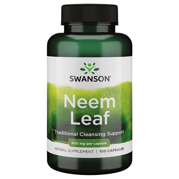 Swanson Neem Leaf 500mg for Cleansing Support 100 Capsules