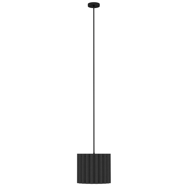 HOMCOM Linen Pendant Light, Bedside Ceiling Lamps with E27 Bulb, Modern Hanging Lights for Living Room, Bedroom, Kitchen, Hallway, Black
