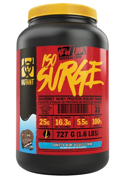 Mutant Iso Surge Cookies and Cream Whey Protein Isolate For Athletes 727g
