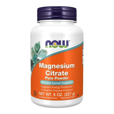 Now Foods Magnesium Citrate Powder Pure Magnesium Powder for Energy and Metabolism 227g