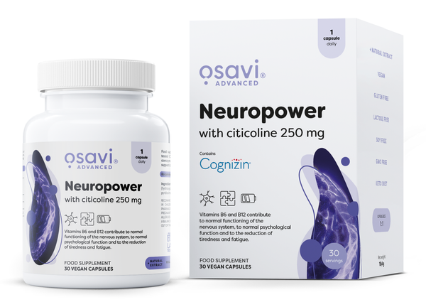 Osavi Neuropower with Citicoline 250mg for Nervous System Support 30 Vegan Capsules