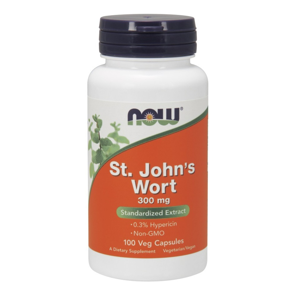 Now Foods St. John's Wort 300mg Supports Urinary and Digestive System Soothes Nervous Tension 100 Vcapsules