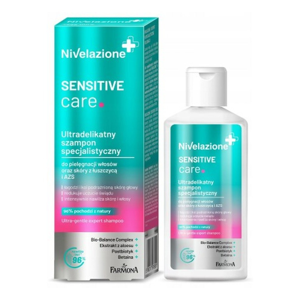 Nivelazione Sensitive Care Ultra-Delicate Specialist Shampoo for Hair and Skin with Psoriasis and Atopic Dermatitis 100ml
