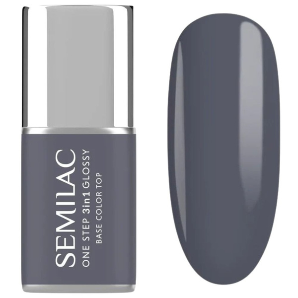 Semilac One Step 3in1 Hybrid Gel Polish S185 Stone Grey 7ml