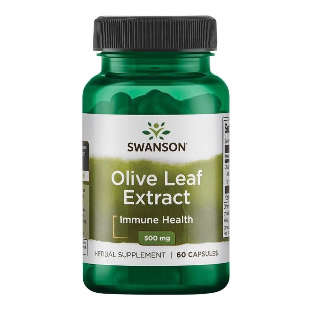 Swanson Olive Leaf Extract 500mg for Immune Support 60 Capsules