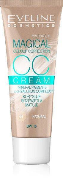 Eveline Magical Color Correction Face CC Cream with SPF15 51 Natural 30ml