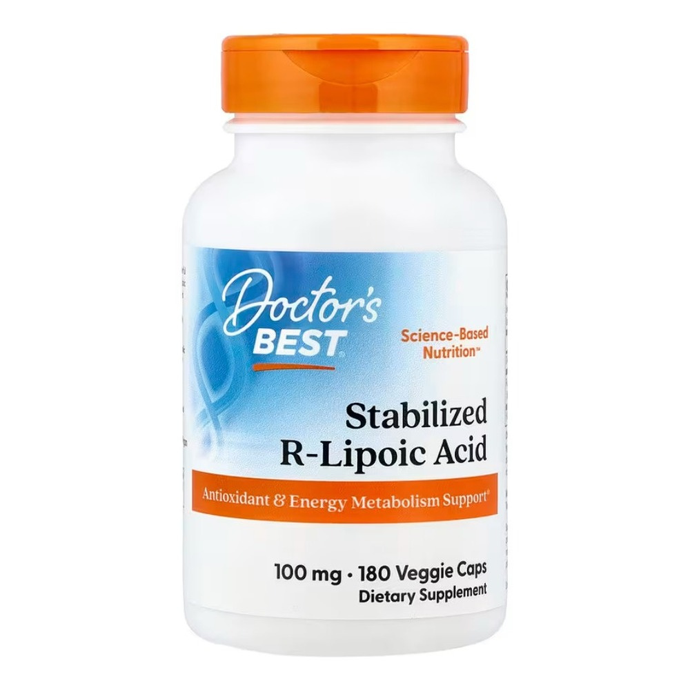Stabilized R-Lipoic Acid with Na-RALA, 100mg - 180 vcaps