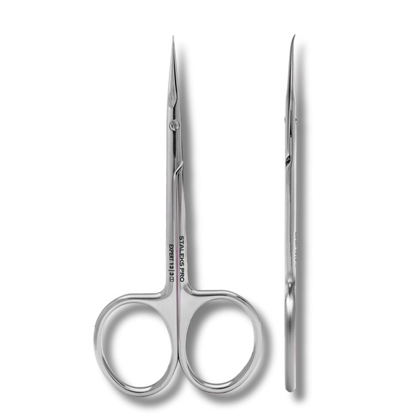Staleks Pro Expert 13 Type 3 Left-Handed Cuticle Scissors With Hook Tip SE-13/3