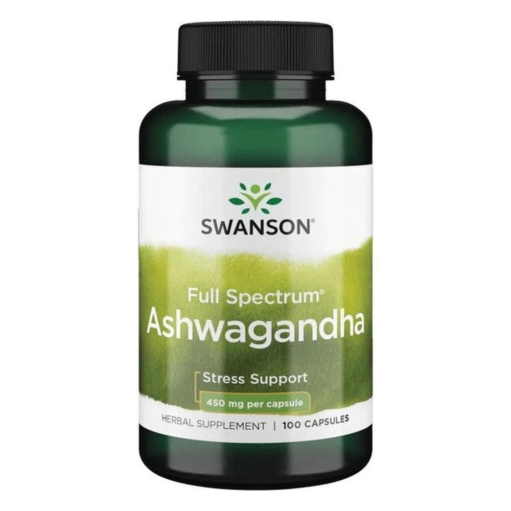 Swanson Ashwagandha 450mg for Stress Relief & Calm 100 Capsules